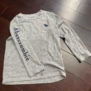 Gray long sleeved Abercrombie Kids shirt